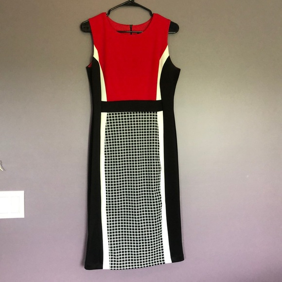 Enfocus Studio Dresses & Skirts - Sleeveless red/black/white dress Enfocus Studio Dresses & Skirts - Sleeveless red/black/white dress